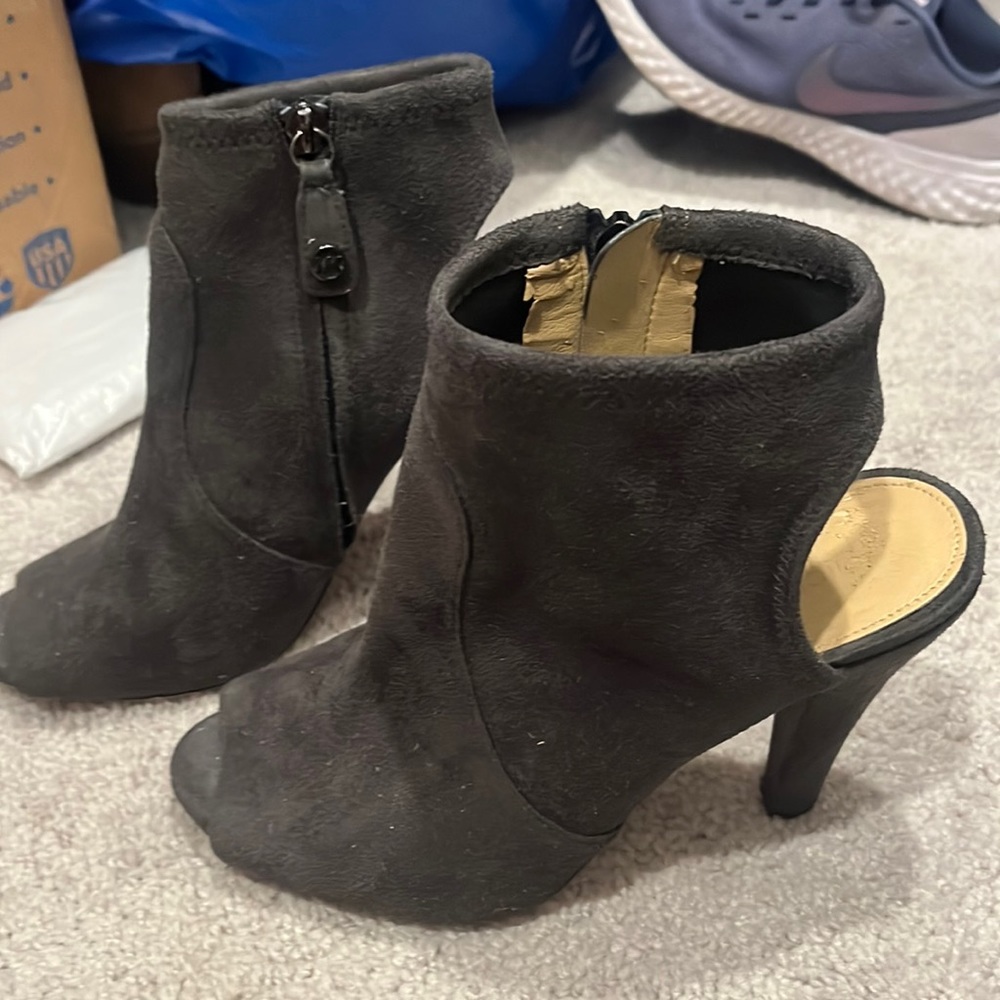 Michale Kors peep toe booties